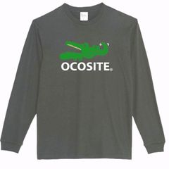 【OCOSITE/ロンT】5.6oz商標 オコシテＴシャツ　面白い　プレゼント　長袖　おもしろTシャツ　うける