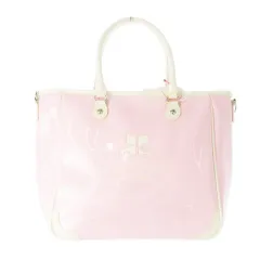 美品✨クレージュ　ハンドバッグ　ナイロン　エナメル　キルティング　腕掛　グリーン 美品✨クレージュ ハンドバッグ ナイロン エナメル キルティング
