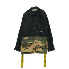 OFF-WHITE (オフホワイト) Field Jacket OMGA062E18811010 切替カモフラ フィールド ミリタリージャケット ブラック/グリーンカモのサムネイル