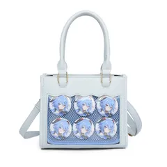 [ハルジオ] 痛バッグ 小さめ 痛バ ショルダー トート ミニ ハンドバッグ ショルダーバッグ トートバッグ 2WAY 痛バック 推し活バッグ レザー調 黒 白 ブラウン ピンク 水色 いたばっく いたば かわいい おしゃれ 人気 プレゼント