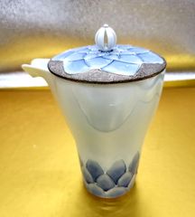 有田焼　文山窯　匠の蔵　プラチナ彩ダイヤ紋酒器