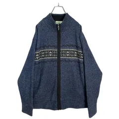 90-00s BEVERLY HILLS POLO CLUB Nordic design knit jacketのサムネイル