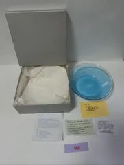 山下達巳　吹きガラス　ガラス皿　ポンテ跡　鉢　浅葱泡深鉢　うつわ一客（3