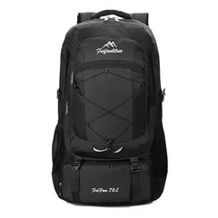 [YuJoyYe] 登山 リュック アウトドアバッグ 75L キャンプリュック バックパック ザック リュックサック 登山用バッグ アウトドア 災害用 防水軽量耐久性 旅行 ハイキング スポーツ 耐震 雨対策 多機能 男女兼用（ブラック）
