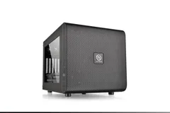 y*y様 「未使用」ブラックガラスキューブ型PCケース Micro-ATXMin