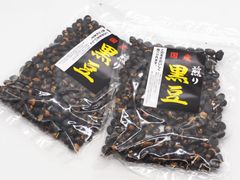 このままおいしく食べられます　国産 煎り黒豆 140g  黒大豆×2袋