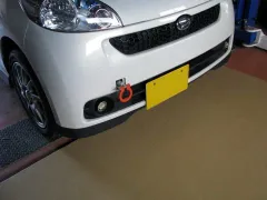 カワイ製作所 牽引フック フロント 可倒式 ソニカ L405・415S 06/06～09/04用 日本製