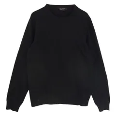 MARC BY MARC JACOBS マークバイマークジェイコブス エルボーパッチ カシミア混 クルーネック ニット ブラック系 S【中古】のサムネイル