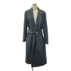 POLO RALPH LAUREN / ポロラルフローレン | ウール ヘリンボーン ロング チェスターコート | 4 | チャコールグレー | レディース