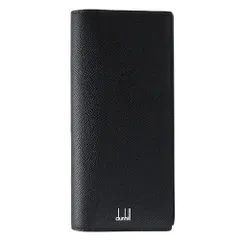 ダンヒル 長財布 メンズ カドガン 10cc コートウォレット 二つ折りフラップ かぶせ蓋 レザー ブラック 黒 dunhill DU18F2100CA 001 (ec)