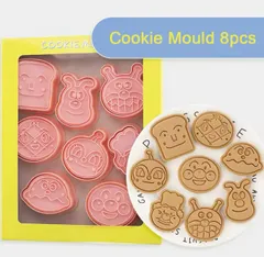 アンパンマン　クッキー　型　バイキンマン　ドキンちゃん　食パンマン　カレーパンマン　チーズ　ジャムおじさん　メロンパンナちゃん