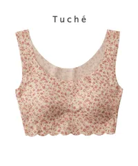 新品 未使用 GUNZE グンゼ 下着 Tuche 縫い目ゼロ レディース ハーフトップ ナイトブラ 516523 ダークオレンジ