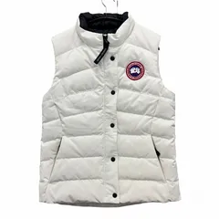 カナダグース CANADA GOOSE フリースタイルベスト ダウンジャケット ロゴ刺繍 S 白 ホワイト 2836L ／VU♦ 1229のサムネイル