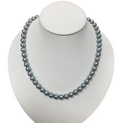 【中古】田崎タサキTASAKI アコヤ真珠7.6-8mm パール　ネックレス　SILVER