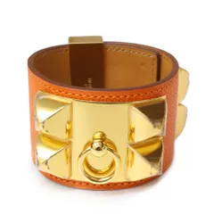 エルメス ブレスレット エプソン オレンジ系 HERMES