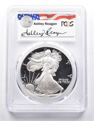 PR69 DCAM 1987-S アメリカン シルバー イーグル レガシー アシュリー レーガン サイン入り PCGS 