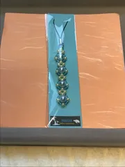 ビーズストラップ(ライトブルー&スカイブルー)