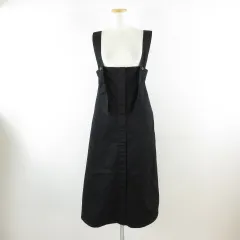 ショコラフィネローブ chocol raffine robe ジャンパースカート ロング Aライン 2way 黒 F *T597