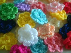 ★SALE25個*アソートMIX*クロシェットの2重お花