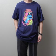 1990's MadeinUSA Printed T-Shirt "fruit of the room" 111298