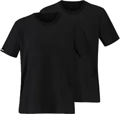 Kozy More 吸汗速乾 スポーツ tシャツ メンズ 汗対策 抗菌消臭 無地 インナーシャツ( ブラック-2枚組,  4L)