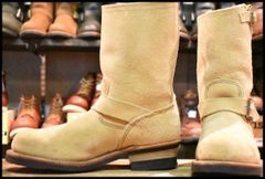 【8D 良品 10年】レッドウィング 8268 スエード エンジニア ホーソーンアビレーンラフアウト スチールトゥ ブーツ redwing HOPESMORE【FE074】のサムネイル