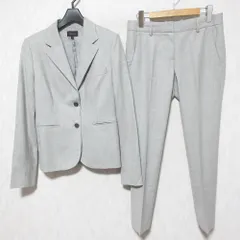 良品 Theory セオリー テーラードジャケット パンツ セットアップ パンツスーツ 2 グレー レディース 古着 中古 USED