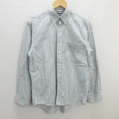 D■ チャップス/CHAPS ストライプ柄 長袖シャツ【M】マルチカラー/MENS/115【中古】■