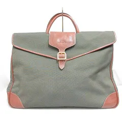 ロンシャン LONGCHAMP トラベル ボストン バッグ ナイロンキャンバス レザー W54cm カーキ 茶 ベルトデザインのサムネイル
