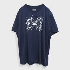 【美品】【UNDER ARMOUR】『LOOSE』[Tシャツ] 半袖シャツ ネイビー 大きいサイズ (XXL) (3L)