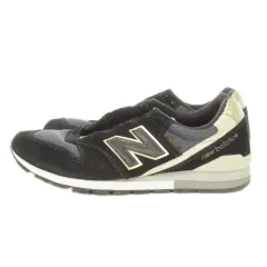 ニューバランス NEW BALANCE 996 スニーカー シューズ ローカット スエード ロゴ 24.5cm 黒 ブラック /MN2 ■GY01