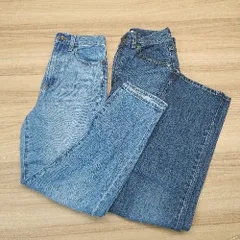 ◇ 《 UNIQLO ユニクロ まとめ商品 2点セット サイズ23 ダメージ加工 ステッチ カジュアル デニムパンツ レディース 》 E  【1309250036401】