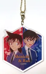 【中古】キーホルダー 工藤新一＆毛利蘭 アクリルキーホルダー 「名探偵コナン」