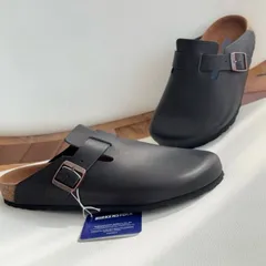 新品未使用 BIRKENSTOCK ボストン 本革 黒 ビルケンシュトック