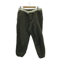 BEAMS PLUS / ビームスプラス | ウール コットン ドローストリング ジム ワイド パンツ | L | オリーブ | メンズ