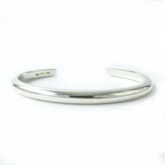 美品△イタリア製 Maison Margiela 11 メゾンマルジェラ 11 SV925 バングル／カフブレスレット アクセサリー シルバー 重量：17.5g 人気♪のサムネイル