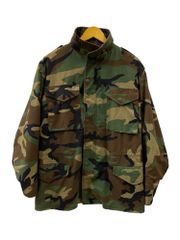 ALPHA INDUSTRIES (アルファインダストリーズ) M-65 フィールドジャケット ミリタリージャケット 迷彩 ウッドランドカモ USA製 M-R メンズ/078