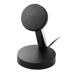 エレコム ワイヤレス充電器 7.5W マグネット式 スタンドタイプ 縦置き/横置き両対応 ケーブル一体(1.5m) 【 iPhone13 / iPhone12 専用】 ブラック W-MS02BK 1