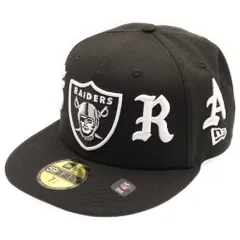 NEW ERA (ニューエラ) 59FIFTY×Born Raised Las Vegas Raiders Wordmark ベースボールキャップ 帽子 ブラック