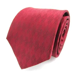 タカキュー ブランド ネクタイ 総柄 シルク混 PO  メンズ レッド TAKA Q 【中古】