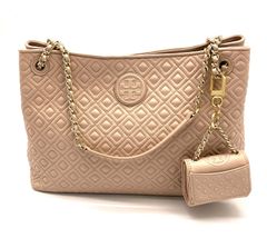 【鑑定済み】正規品 トリーバーチ TORY BURCH ショルダーバッグ キルティング ピンク チェーンバッグ レザー レディース ピンク