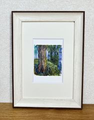 モネ☆睡蓮のとき☆展覧会限定◎新品額付☆マット付ポストカードフレーム◇Claude Monet☆A4サイズ程度☆13