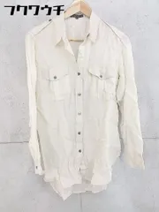 ◇ Theory セオリー リネン100% 長袖 シャツ サイズS ライトベージュ レディース 1103110007675