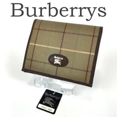 訳あり未使用 Burberrys バーバリーズ 二つ折り財布 玉虫色 ノバチェック ヴィンテージ メンズ レディース 小銭入れあり ノヴァチェック