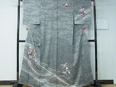 平和屋着物■訪問着　刺繍　花籠文　金銀彩　逸品　CAAF6807ch