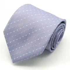 タカキュー ブランド ネクタイ ドット シルク メンズ ブルー TAKA Q 【中古】