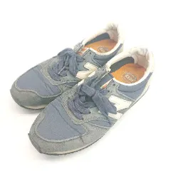 ◇ NEW BALANCE カジュアル 420 レースアップ ブランドロゴ スニーカー サイズ24.5 ブルー メンズ/レディース E  【1310050010294】