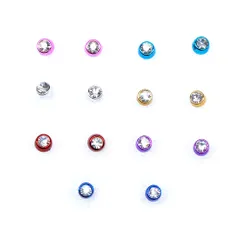 樹脂ピアス セット ピアス ジュエリー アクセサリー シンプル 4mm 丸型 (白)