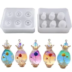 Ever garden 【綺麗な卵型が作れる】 シリコンモールド たまご型 卵型 大中小の3サイズがペアで作れる レジン しずく 雫 ピアス イヤリング アクセサリー シリコン モールド アロマストーン アゲートスライス 石膏 手作り 石鹸 キャンドル 樹 0