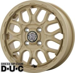 【法人限定】新色 軽トラ軽バン12インチ ホイール4本セット MUD BAHN XR-800M ME チッピングベージュ CBE◇12-4.0 4-100+42 12-4.00B 送料無料